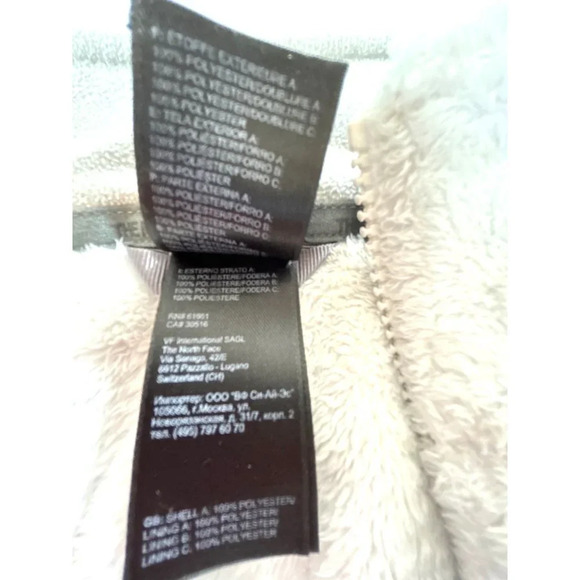 The North Face Womens Femmes RN 61661 Zip Jacket White/Gray Size Large - Picture 4 of 8